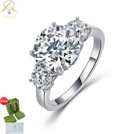 XICYI 5ct Real Moissanite Ring with GRA Certificate Luxury Diamond Engagement Ring In S925 Sterling 