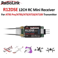 Radiolink R12DSE 12CH RC Mini Receiver DSSS FHSS Support SBUS PPM 3-6V For RC Plane FPV Racing Drone