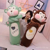 Doll Doll Monkey Plush Toy One-Piece Clockwork Long Pillow Pillow Doll Can Girls Sleeping Gift IMUI