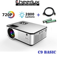 Máy chiếu phim mini projector Cheerlux C9 HD độ sáng 2800 lumens âm thanh cực hay xem 100 inch cực