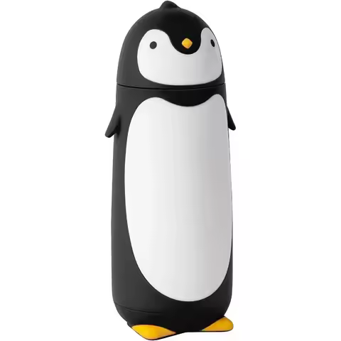 300ml Penguin Stainless Steel Vacuum Thermos Travel Mug Tea Water Bottle Coffee Flask for Kids Child