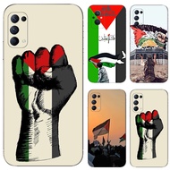 for OPPO F7 F9 Pro A7X A9 F11 F17 Pro A74 F19 Pro Plus TPU soft shell black mobile phone case Y54S Palestine refueling