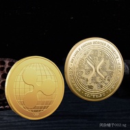 XRP Coin 3D Relief Commemorative Medal | Metal Gold/Silver Plated Collectible | Cryptocurrency Fan G