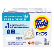 TIDE Laundry Detergent Free and Gentle < total 152pcs >