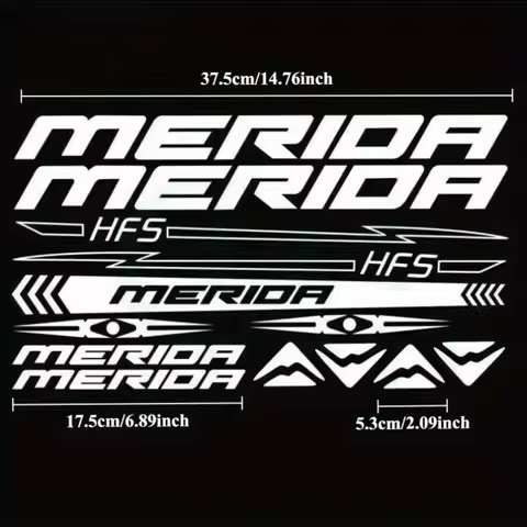 1SET Unique Merida Design Sticker Collection, Great for Helmet Decoration, Fridge Magnets, Bike Fram