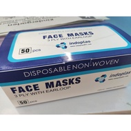 5 boxes Indoplas | Mediclean |  Sahar Disposable 3-ply Facemask with FDA/CPR (READ FIRST)