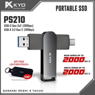 KYO ps210 256GB 512GB 1TB Portable SSD 20Gbps USB 3.2 Gen 2 External Type C SSD OTG USB C 3.2 Gen 2x