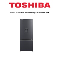 Toshiba 323L Bottom Mounted Fridge GR-RB405WE-PMX