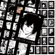 70Pcs/Pack Anime Black White Style Bungou Stray Dogs Stickers Cool DIY Suitcase Guitar Sticker Toys 