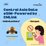 Unlimited Central Asia 4 eSIM 500MB/1GB/2GB Daily for 5-30 Days Travel Data  | QR delivered via emai