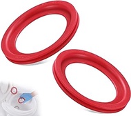 RV Toilet Seal Kit Perfect Replacing 385311658 RV Toilet Flush Seal for RV 300/310/320 Toilet Parts,Red 2 Sets