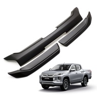 ครอบกระจังหน้า สีดำด้าน 3 ชิ้น แต่ง Mitsubishi L200 Triton Plus 4x2 4x4 2019 - 2020 Matte Black Fron