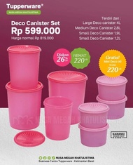 Tupperware Deco Canister / RAYA canister 4