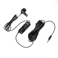 [topksg] BOYA BY-M1 Pro Omni-Directional Lavalier Microphone Single Head Clip-on Condenser Mic for Smartphone DSLR Camcorder Audio Recorder PC Recording Device
