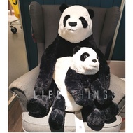 IKEA KRAMIG /DJUNGELSKOG Soft toy, Mainan lembut, (white black), Panda