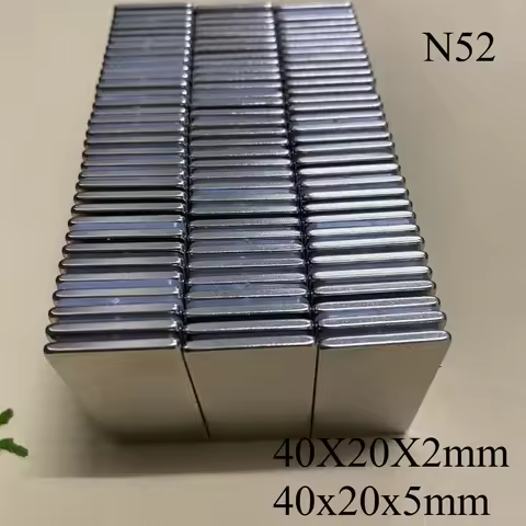 N52 40x20x2 40x20x5 Block Neodymium Strong 3D Printer Generate Ebike electric 40*20*2 40*20*5 Standa