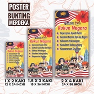 BANNER MERDEKA KECERIAAN KELAS SEKOLAH PEJABAT HIASAN MERDEKA HARI KEBANGSAAN MALAYSIA MADANI BULAN.