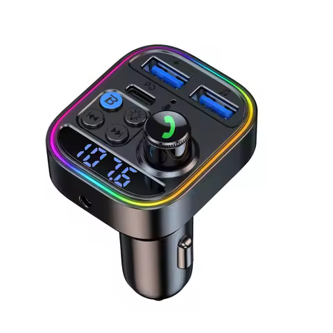 Wireless Bluetooth 5.3 FM Transmitter AUX Audio Receiver MP3 Player USB-C PD 30W Fast Charging Car C