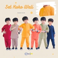 Muna Suit Wali Children'skoko, Mixed Color T-Shirt Material, 1-5 Years Old, Muslim Clothes