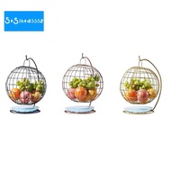 【stsjhtdsss2.sg】Light Luxury Exquisite Fruit Basket Living Room Table Home Decoration Modern Minimalist Fruit Plate Storage Baskets