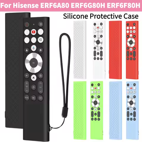 Silicone Cover Protective Case Silicone Sleeve Remote Case Soft Protector for Hisense ERF6A80 ERF6G8