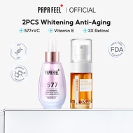 PAPA FEEL 3X Retinol Firming Serum Fade Fine Lines 577 VC Niacinamide Arbutin Dark Spot Serum