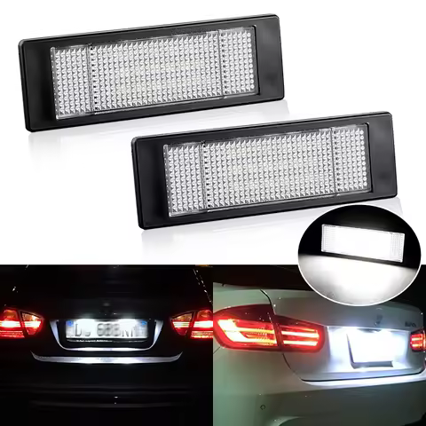 2PCS Car License Plate Light for BMW 1 Series E81 E87 E63 E64 M6 E85 E86 Z4 F12 F13 F20 K48 LED Numb