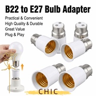 CHIC LED Lamp Adapter, Heat Resistant B22 To E27 Adapter