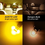 AUXITO ไฟรถยนต์ Led Led W5W T10 194 168 Canbus แสงสีขาว10ชิ้นหลอดไฟสำหรับรถยนต์จอดรถภายในรถไฟอ่านหนั