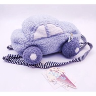Ready stock Japan Gelato Pique kids & baby blue car shape soft backpack