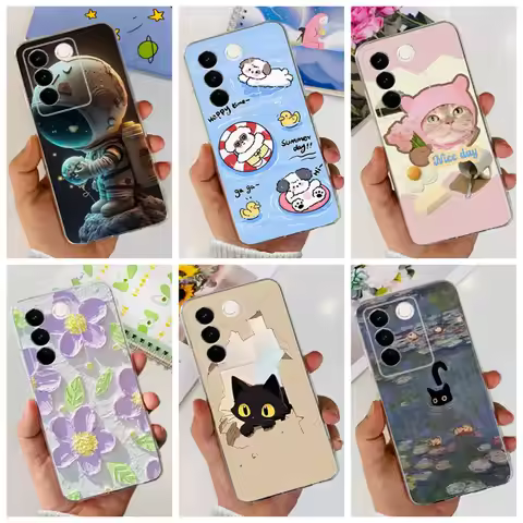 For vivo s16 S16 V2244A Case Cartoon Cat Naughty Dog Soft Silicon TPU Cover For Vivo S16e S16E 5G Sh