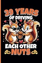 39th Wedding Anniversary Notebook: Thirty-Nine Years Celebration Journal for Husband and Wife - Funn