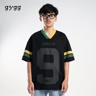 Gigg - 9 Mile - Men's Black Oversized Jersey - Men's Streetwear - Reggae Men's T-Shirt