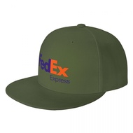 FedEx Logo Flat Hat Sun Hat Printed Cap Sun Hat Hat Board Hat Hip Hop Street Dance Hat Flat Brim Hat