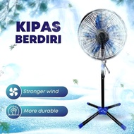 Kipas Lantai Ultra Kuat 16 & 18 Inci 5 Bilah 3 Kelajuan/Ultra Strong Floor Stand Fan