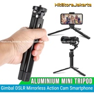 Aluminum Mini Tripod Gimbal Mobile Dslr Tripod Mirrorless Gopro