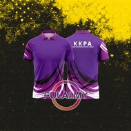 KKPA Jersey Berkolar T Shirt Baju Malaysia Sublimation Polo Shirt Unisex Streetwear Custom Fashion Retro Collar Jersey Lelaki Kanak Kanak Plus Size Baju Lengan Pendek Jersey