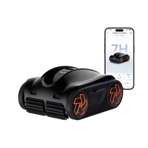 K Series Robotic Pool Cleaner, 7H Runtime Cordless Pool Vacuum, 22,000 LPH Suction Power, Smart Navi