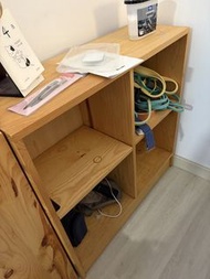 Wooden Bookshelf Storage Cabinet Open Shelves Unit
