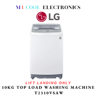 LG SMART INVERTER 10KG TOP LOAD WASHING MACHINE T2310VSAW [WHITE] - 2 YEARS LOCAL WARRANTY