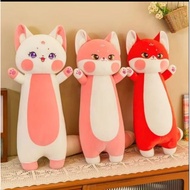 70cm Soft Animal Bolster Toy kawai cat Red Fox Soft Animal Toy Pillow Doll