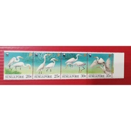 ~~ Singapore 1993 Bird Protection: Egret 4 Full Continuous Tickets New