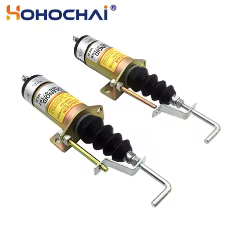 Fuel Shutoff Solenoid 366-07197 SA-3405-T 1502-12C7U2B2S1 Stop Solenoid 12V/24V for Lister Petter Di