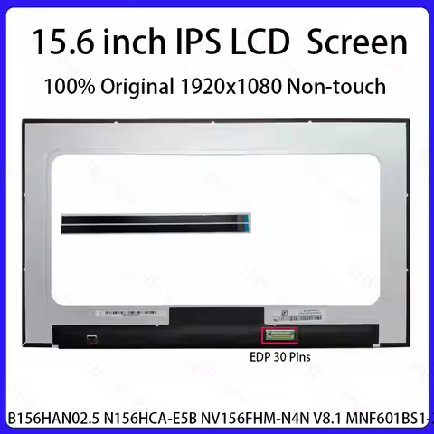 15.6" LCD Screen B156HAN02.5 N156HCA-E5B NV156FHM-N4N V8.1 MNF601BS1-2 For Lenovo ThinkPad L15 Gen 3