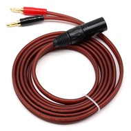 2X XLR to Banana Speaker CableXLR 3 Pin Female to Dual Banana Plugs Audio Cable Gold-Plated 4mm Plug