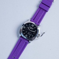 PANERAI - 豪華版 24mm/22mm OEM 紫色 Purple Color 橡膠混合物代用膠帶配精鋼錶扣 (包郵)