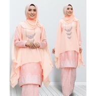 [Baju Kurung Moden] KURUNG QUEEN + CAPE (PEACH)
