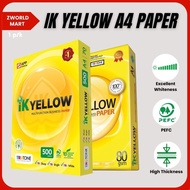 IK Yellow A4 Paper 70gm X 500 sheets / 80gm X 450 sheets