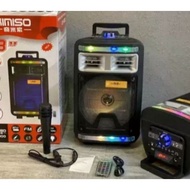 {QS- 4000) 8" Speaker Outdoor Portable trolley Speaker DJ Speaker System Subwoofer Sound Box