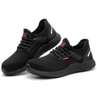 Steel Toe Canvas Safety Shoes Black